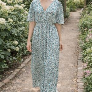 Ange Silver Sparkle Maxi Dress – Size T3 (Lined)